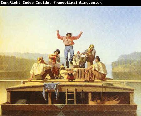 George Caleb Bingham The Jolly Flatboatmen